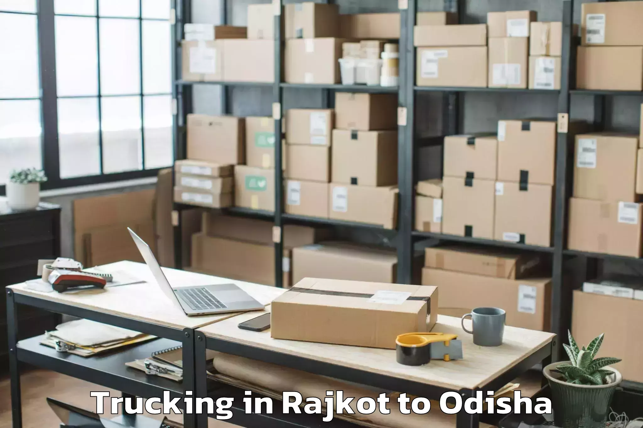 Top Rajkot to Sundargarh Trucking Available